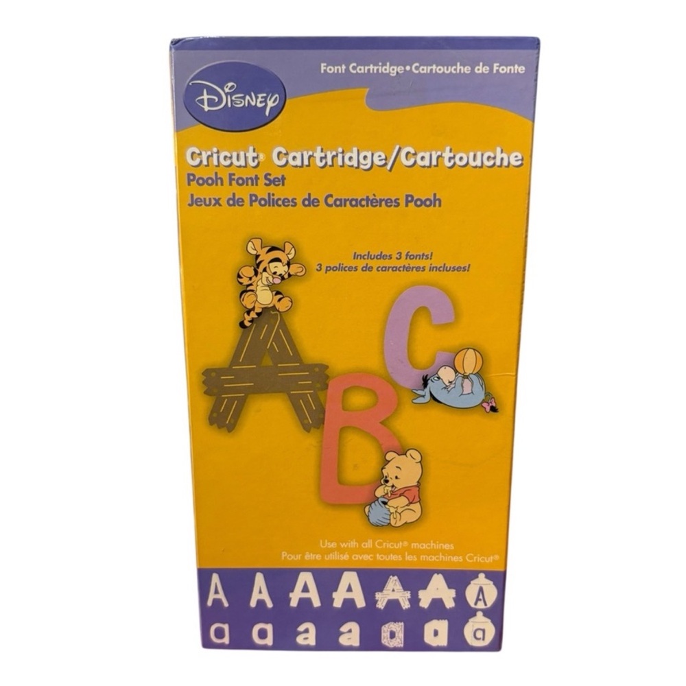 Disney Pooh Font Set in Blue and Gray